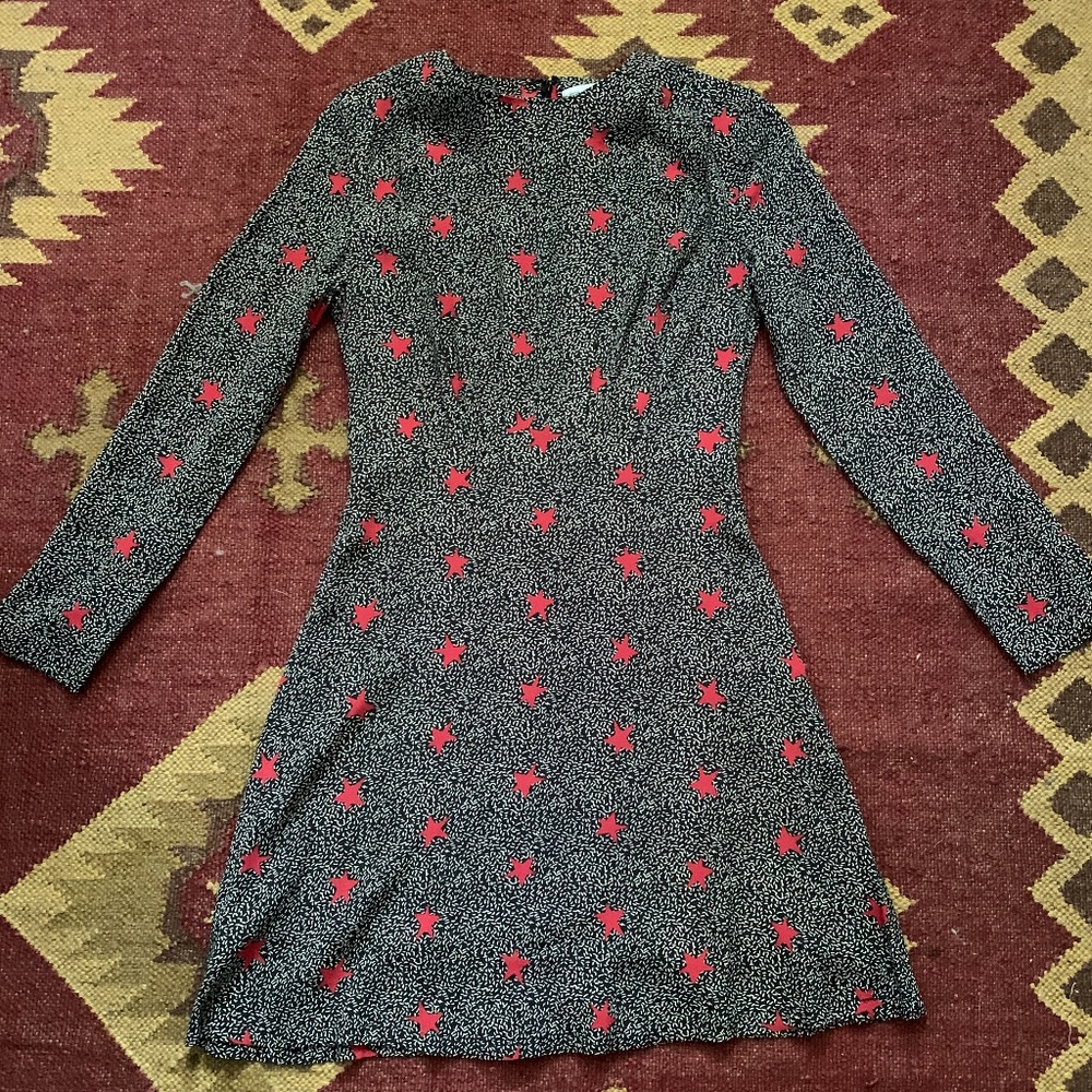 60s Inspired & Other Stories Midi LongSleeve Dress